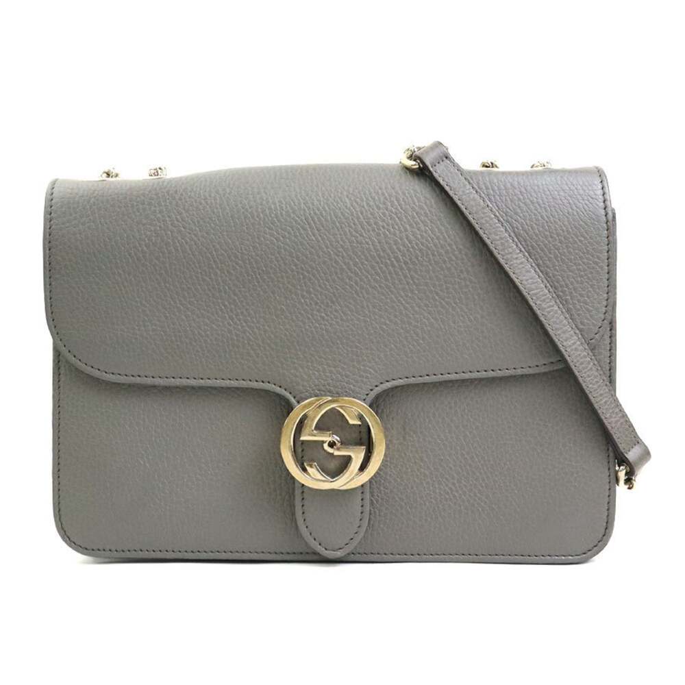 Gucci Interlocking Shoulder Bag Leather #252148G69B